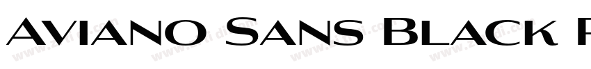 Aviano Sans Black Re字体转换